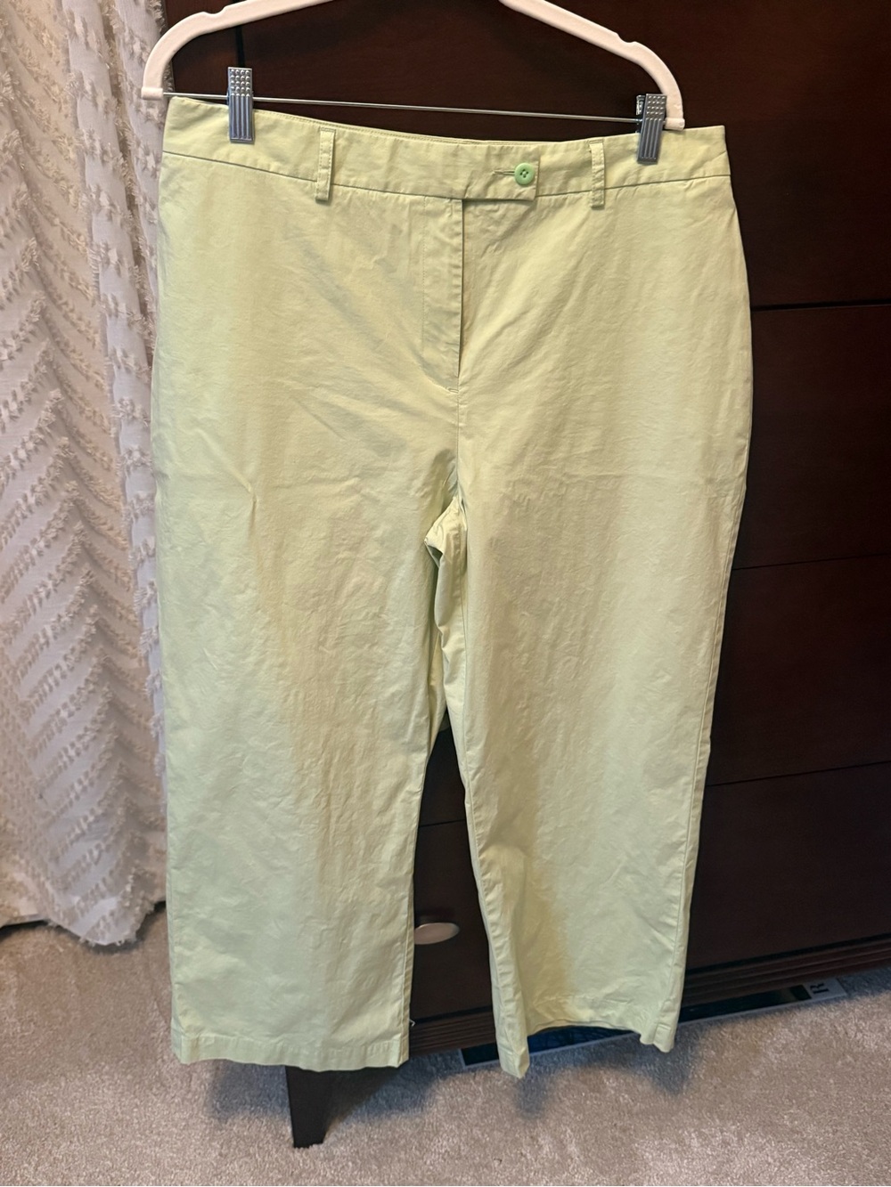 Lands End Mid Rise Chino Crop/Capri Pants